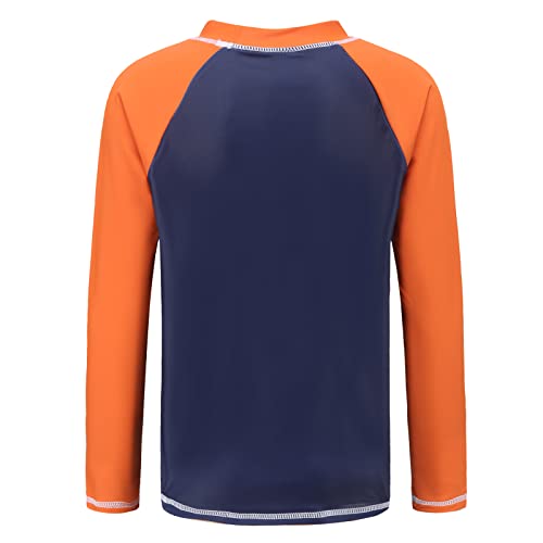 Boys Rash Guard One Piece Swimsuits Long Sleeve Swim Shirt for Kids2