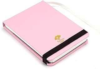 Paul Rubens Watercolour Paper Journal, 20 Sheets, 140 lb/ 300gsm, Acid Free & 100% Cotton Hot Pressed Paper for Watercolors and Wet Media Block. (A6 Pink)