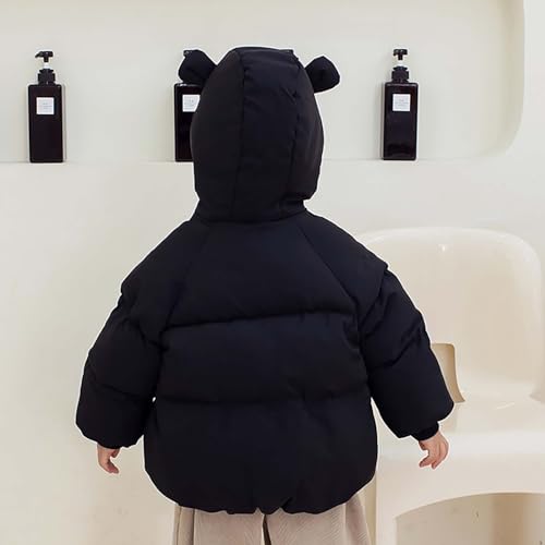 Toddler Boys Girls Winter Jacket Warm Snowsuit Thick Solid Zipper Hooded Windproof Coat Outwear for 3 To 8 Years3