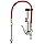 AstroAI 25.6'' Heavy-Duty Tire Pressure Gauge with Inflator, Dual Head Chuck ANSI B40.1 Accurate Tire Inflator with Pressure Gauge, 10-120PSI, Compatible with 1/4" NPT Air Compressor