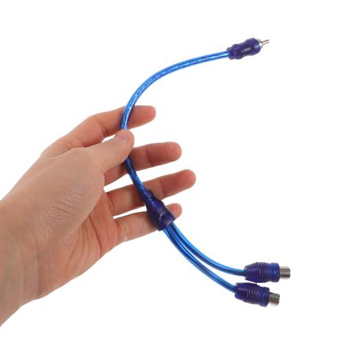 Divisor RCA de 1 Macho a 2 Hembras Cable Adaptador de Cobre para Audio 4