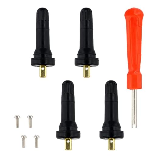 Sensor de Neumaticos, Válvula de Neumático A Presión, 4 Piezas La Válvula del Sensor de Neumáticos TPMS Vástago de La Válvula de Monitoreo de Presión de Vástago de La Válvula Anti-explosión