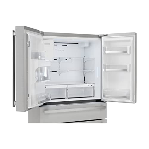 SHARP SJG2254FS Sharp French 4-Door Counter-Depth Refrigerator with Water Dispenser on Fridge.com