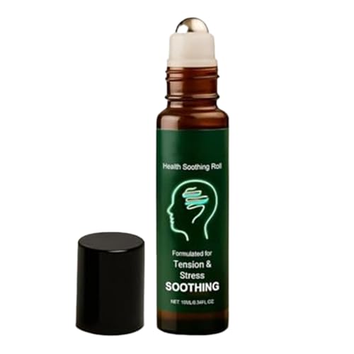 Roll-On Calmante Para La Cabeza - 10 ml Varilla de Refrigeración Natural para la Salud Personal | para Aliviar Dolores de Cabeza y Calmante | Para Adultos Amigos Él Padre Madre Mujeres