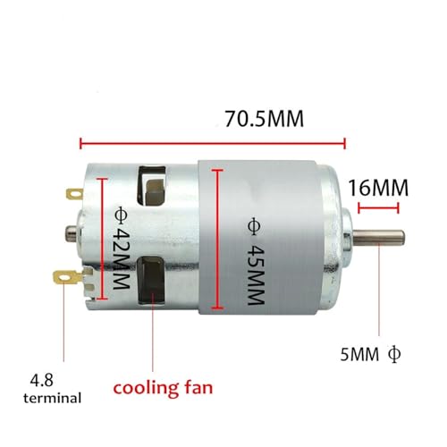 Moteur électrique 795 12V pour mini perceuse de modélisme
