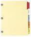 Avery Big Tab Insertable Dividers, Buff Paper, 5 Multicolor Tabs, 1 Set (23280)