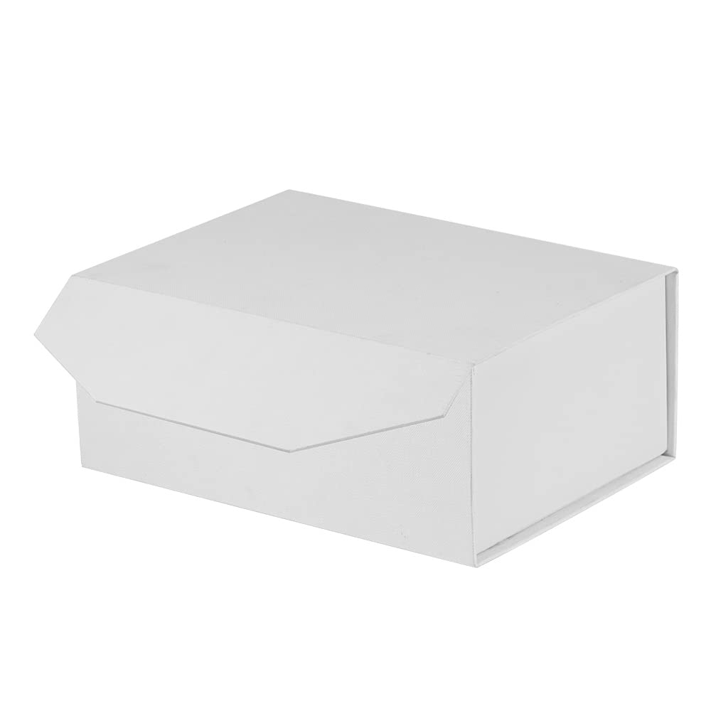 OBMMIRAO White Magnetic Large Gift Box with Lid, 9.5x7x4 Inches, 1Pcs — image 1