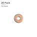 DTGN 4mmx12mmx1mm(IDxODxT) Flat Copper Sealing Washers - 20Pack - Good for Industrial Machinery M4 Screws - Copper Flat Ring Gaskets
