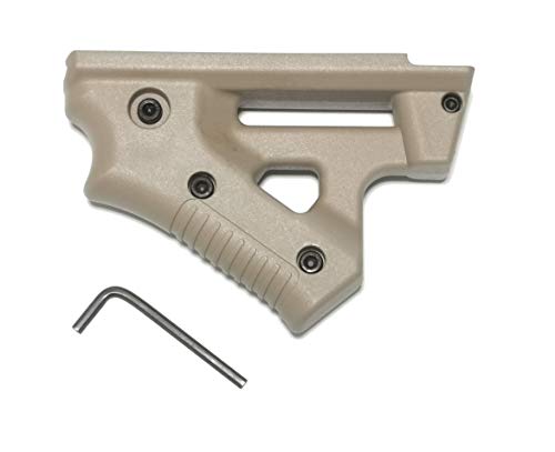 LOBOLOKO Airsoft Softair Griff Frontgriff - Front Grip - Verschiedene Ausführungen - Rail Schiene Angled Straight (MOD.3 TAN) Cover