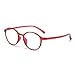 Produktbild Brille mit Blaulichtfilter,Anti Blue Light Ultraleichte flexible klassische Brille Unisex Flat Mirror Radiation Eyewear mit rundem Rahmen und rundem Rahmen