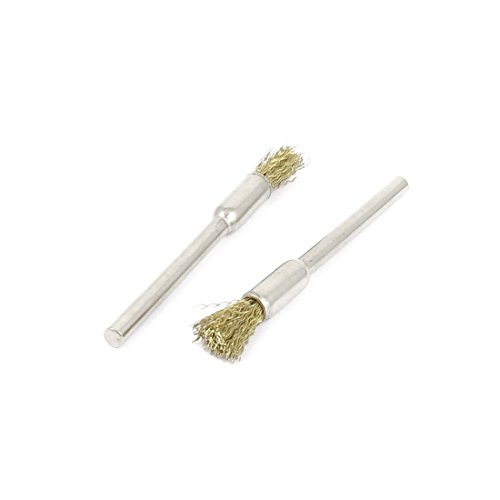 Aexit 6mm Round Wire Wheels & Brushes Shank 10mm Diameter Steel Wire Wheel Brush Hand Tool 68mm Wheel Power Brus Long 5PCS