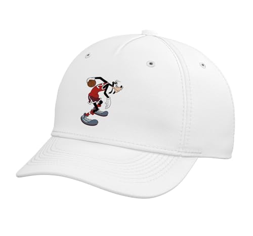 Disney Sports Goofy Basketball Team Player Adjustable Printed Baseball Hat White