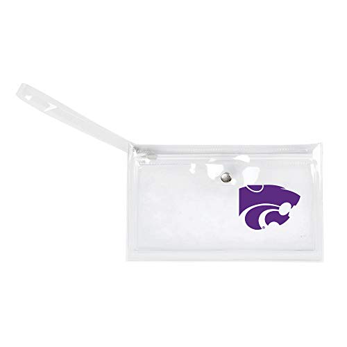 Image of Littlearth - LIWXY NCAA Kansas State Wildcats Unisex Ncaancaa Ticket Wristlet, Clear, 9 inch by 5.25 inch