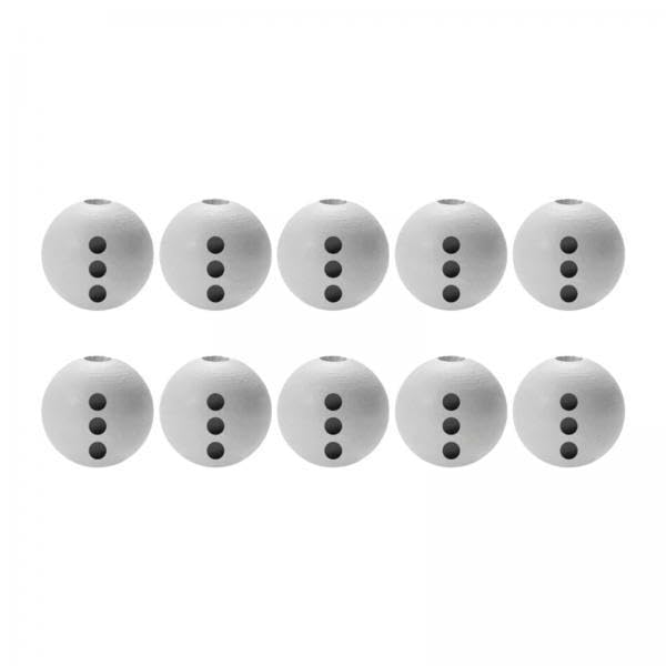 SNAPPSY 6x10Pcs Christmas Wooden Beads Craft Beads for Home Xmas Tree Hanging Holiday-picture-28