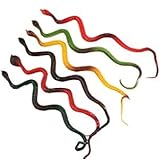 Eine unterhaltsame Ergänzung zu Ihren Partyartikeln, diese Schlangen kommen in einem Regenbogen lebhafter Dschungelfarben.