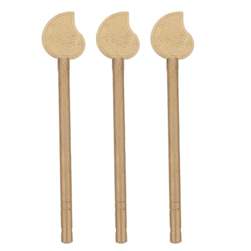 Yardenfun Ensemble de 3 verrous de sécurité en laiton pour armoire, quincaillerie décorative pour placard, restauration de meubles asiatiques et chinois (doré)