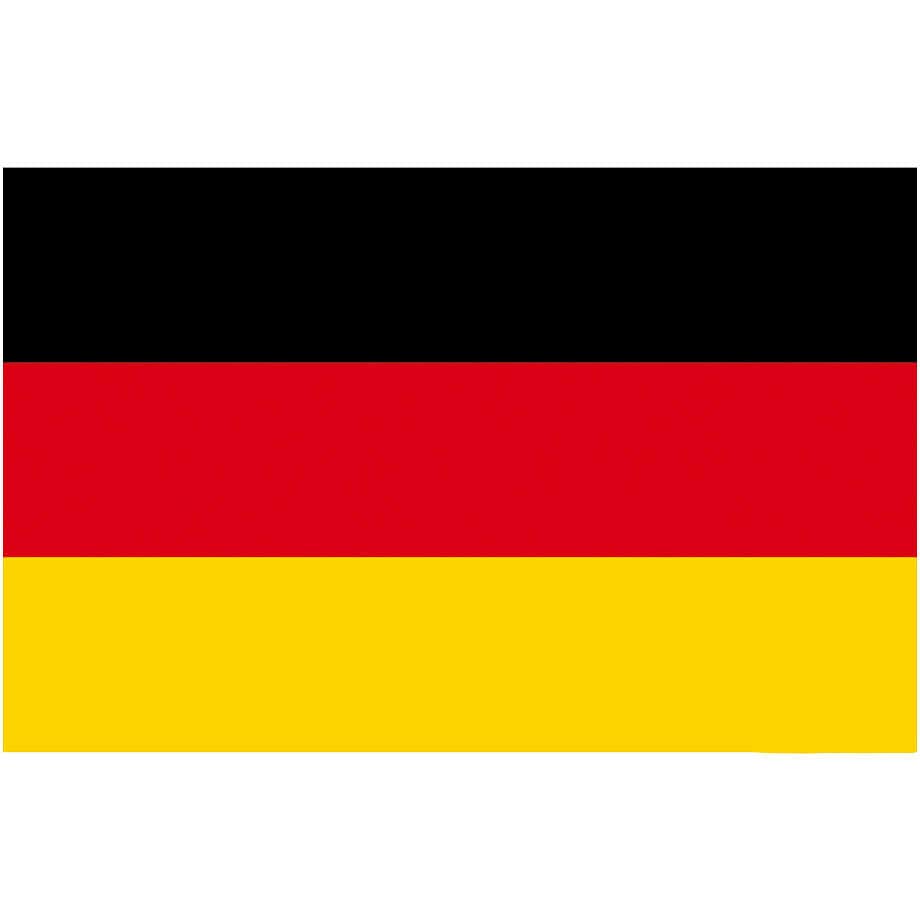 Adesivo Bandiera Tedesca Germania 20x15 cm