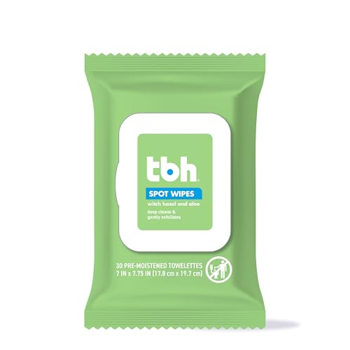 TBH Kids Spot Face Cleansing Wipes – Gentle Daily Skincare for Preteens & Teens with Oily, Dry & Sensitive Skin – Salicylic Acid & Witch Hazel – Paraben-Free & Dermatologist-Approved – 30 count