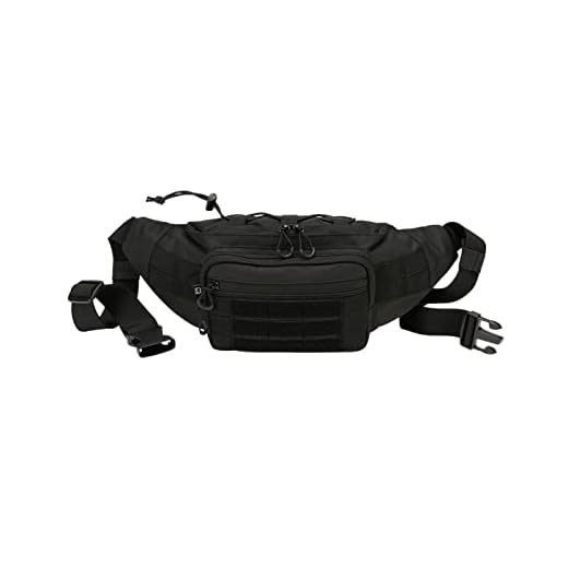 Brandit Sac Banane Molle Unisexe Sac Banane Noir Polyester