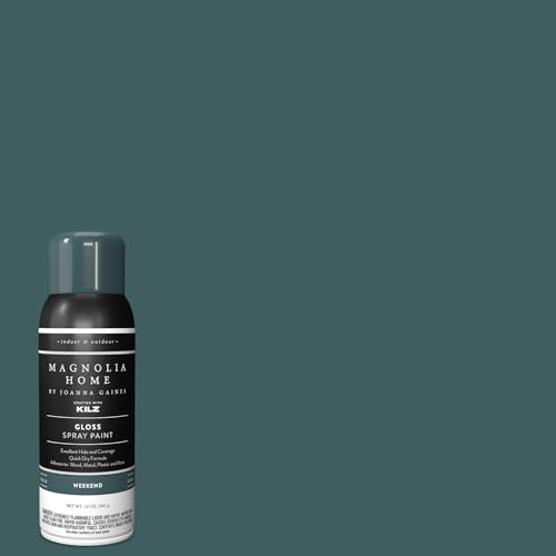 Magnolia Home by Joanna Gaines Enamel Interior/Exterior Spray Paint for Small Projects, Gloss, WEEKEND - 12 oz. Aerosol