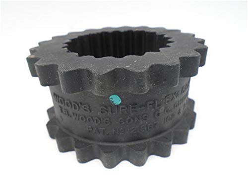 TB WOODS MECHANICAL 6JN 1-7/8 INCH OAL, 3-3/4 INCH OD, 6 ONE Piece Solid, Flexible Coupling Sleeve, Neoprene, Order 2 HUBS with Same OD & 1 Insert for Complete Coupling