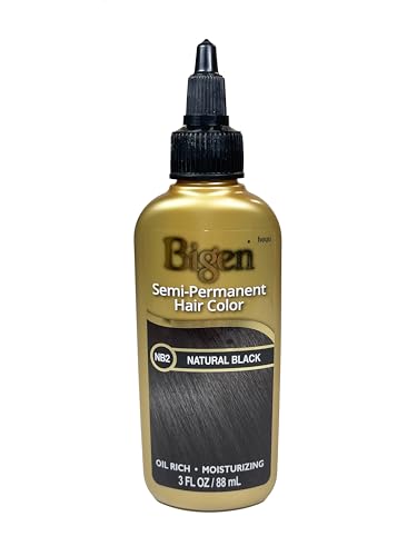 Bigen Semi-Permanent Haircolor #Nb2 Natural Black 88ml 6 Pack