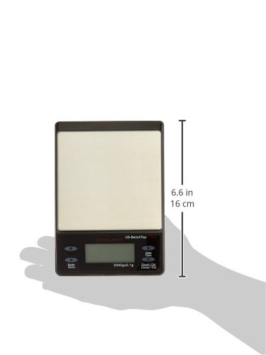 Báscula de mesa digital con pantalla LCD retroiluminada 2000 g miniatura 2