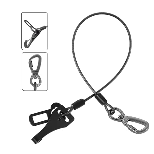 MiaoChuai 3-in-1 Dog Car Seat Belt Harness | Chew-Proof Steel Cable Leash with...
