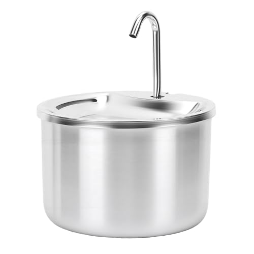 Fuente para agua de gato AYNEFY acero inoxidable