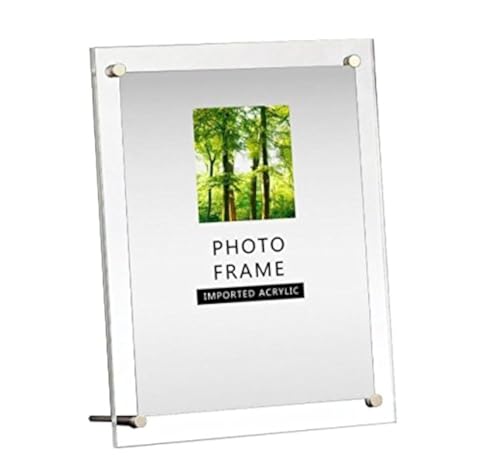 Modern Acrylic Photo Frame - Desktop/Free Standing (8x10 inch)
