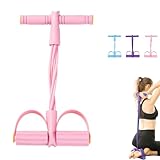 Banda de resistencia de pedal de 6 tubos, cuerda de tensión elástica para entrenamiento de cuerpo completo, bandas de fitness para entrenamiento de fuerza, yoga, estiramiento, adelgazamiento
