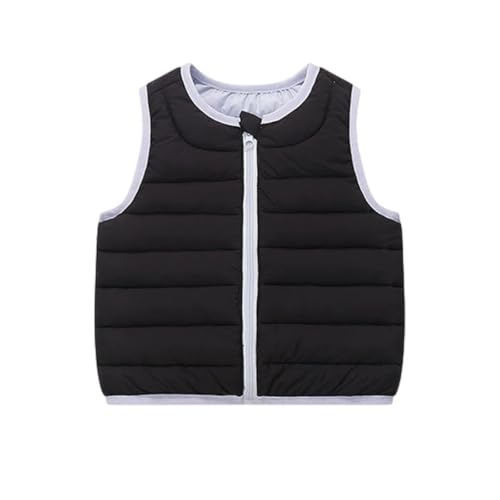 Girls Puffer Vest Lightweight Sleeveless Collar Zip Packable Winter Jacket - image 1