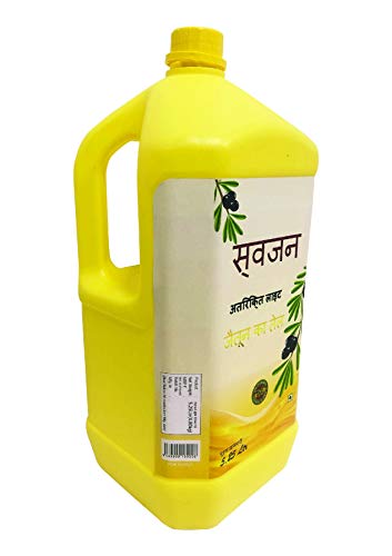 Image of Kinsfolk Cold Pressed Extra Light Olive Oil, Premium Cooking Oil, Perfect for Frying, Dressing, Garnishing and Drizzling on Salads, Good for Health, Digestion and Heart, Daily Use JAR - 5.25 Ltr