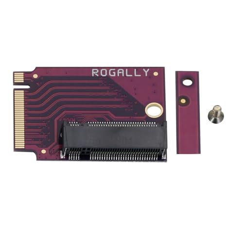 Suckoo for Rog Ally Pocket PC 2280 Replacement 2230 SSD Expansion High Capacity Adapter Plate NVME M-Key NGFF M.2 PCIE 4.0 Gold Finger Adapter 90 Degree Pocket PC Internal Accessory Converter