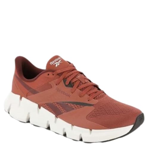 Reebok Reebok Unisex Zig Dynamica 5 Sneaker, Brick Red/Chalk/Dark Matter, 12 Women/10.5 Men