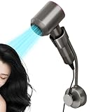 Soporte para secador de pelo - Soporte de pared manos libres ajustable en 360 grados, colgador de ventana montado en la pared | Para mujeres esposa madre apartamento hotel dormitorio pasillo baño