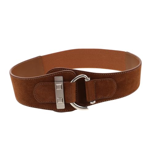 Ceinture élastique cuir suédé ORFOFE vintage pour sublimer les robes et jeans