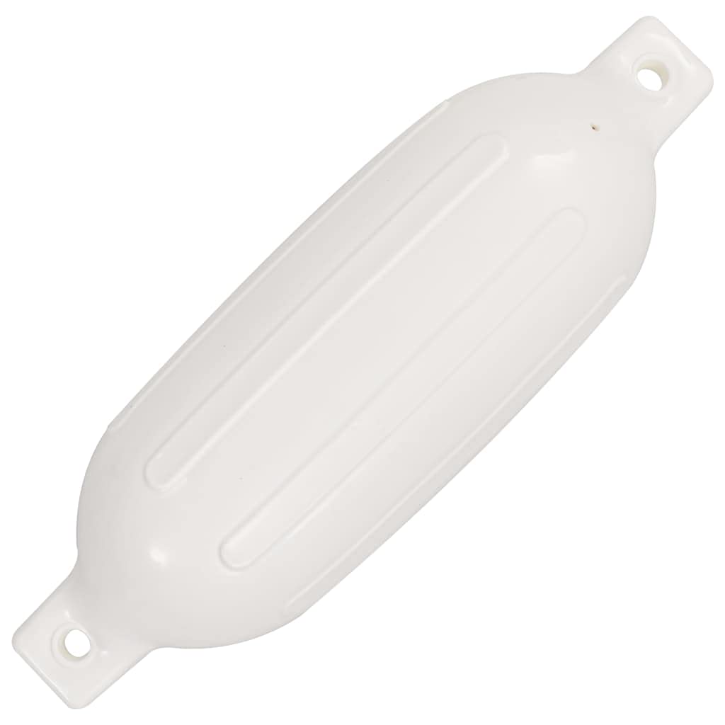 Tomostar Lot de 4 Pare Battage pour Bateau, Pare-Battage Garde-Boue Pare-Chocs Défense de Bateau Gonflable pour Amarrage 4 pcs Blanc 58,5x16,5 cm PVC