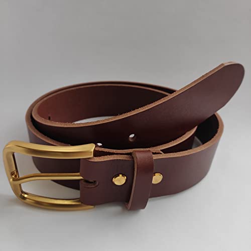 1.5 inch Men's Cowhide Leather Belt 38mm Classic3