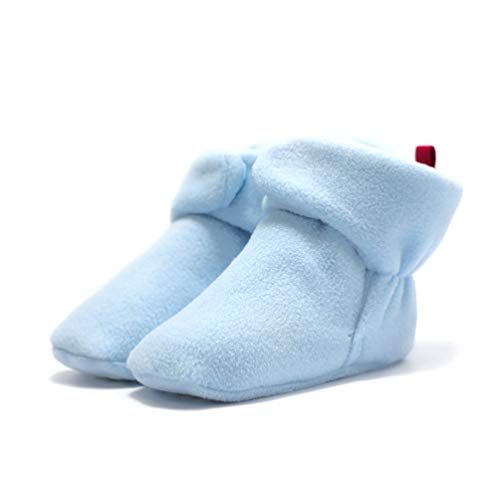 Happyyami 53g Warm Sock Shoes Grippers Cozy Fleece Slippers for Boy Girl Lightweight Boy Girl Prewalker Footwear Light4