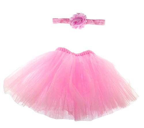 Inception Pro Infinite Tule rok Bebe - pasgeborenen - complete haarband - origineel cadeau-idee - geschikt voor foto's - roze - Taglia Unica