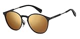 Protective case included Polaroid PLD 4053/S LM 807 50 Gafas de Sol, Negro (Black/Grey Goldmir Pz), Mujer