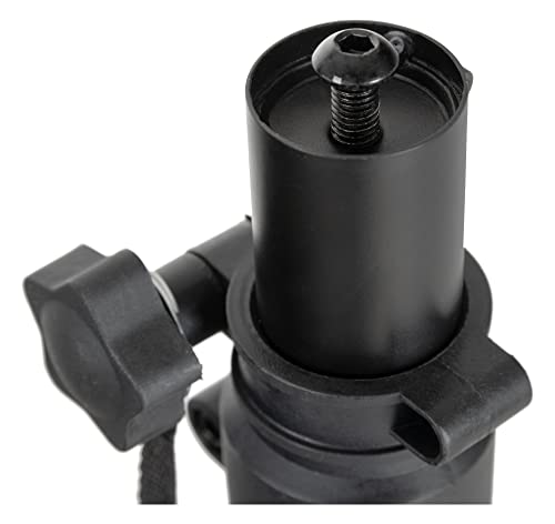 Pronomic SLS-36K BK Tischstativ mit Tischklemme für Studio Monitore - sehr platzsparend - Höhenverstellbar von 24,5 cm und 41,5 cm - Ablagefläche mit Moosgummistreifen - Schwarz