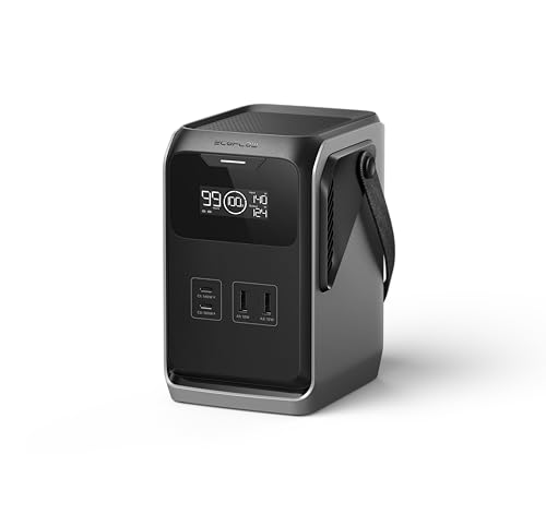EF ECOFLOW Trail 200 DC Portable Power Station 192Wh Ultra-light LFP Battery Bank with Handle 220W Solar Generator Fast Charge 4 Output Port Drop-Proof 0 Noise for Outdoor Travel