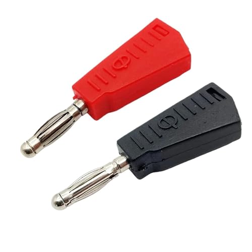 Conector plátano de 4mm apilable tipo pistola para cableado de pruebas y soldadura aislada