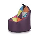 Dossier haut : le pouf fauteuil Ecopuf Yoko est conçu pour un maximum de confort : réalisé avec un dossier haut parfaitement profilé, de manière à vous soutenir, assise large et confortable, maximum de confort en jouant à l'ordinateur ou à la console de jeux