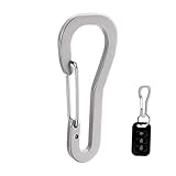 Llavero mosquetón - Clips de Resorte para Llavero - Clips de mosquetón de Bloqueo Reutilizables, Gancho de Resorte para Viajar, Mochila, Pesca, Senderismo
