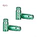 Aluminum Alloy Valve Cap 4 Pack for Valve, Road for Bike Tire Valve Cover Replacement, Cycling Accessory in(Green)