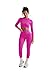 SUUKSESS Women 2 Piece Workout Sets Hidden Scrunch Hip Lifting Seamless Leggings Long Sleeve Yoga Crop Tops High Waisted Yoga Pants Tracksuits (Pink, XS)