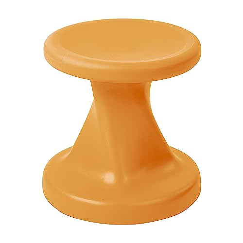 Image of ECR4Kids Twist Active Wobble Stool, 14in Seat Height, Classroom Furniture, Orange